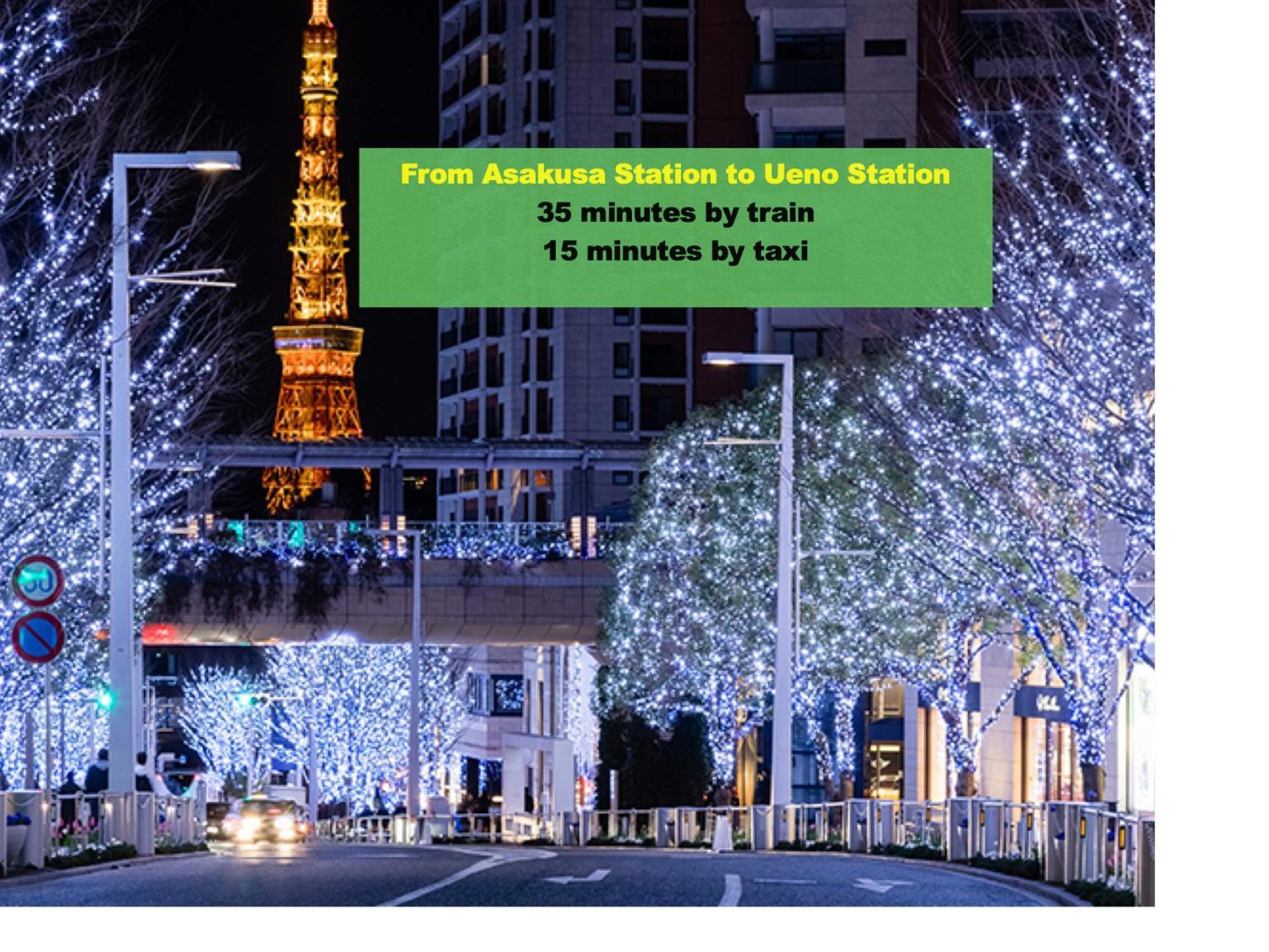 Апартаменти 浅草スカイツリービューテラス 浅草寺3分 浅草駅6分 2-10人 成田&羽田空港直通 Токіо Екстер'єр фото